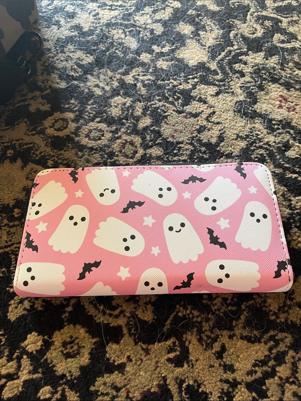 Pink Ghost Halloween Wallet